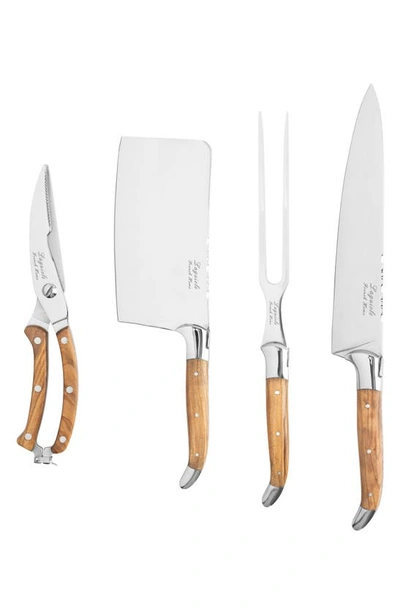 Shop French Home 4-piece Connoisseur Carving Set In Wood