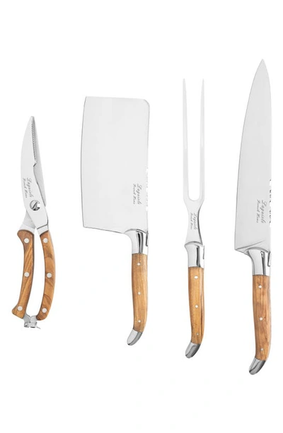 French Home 4-piece Connoisseur Carving Set In Wood