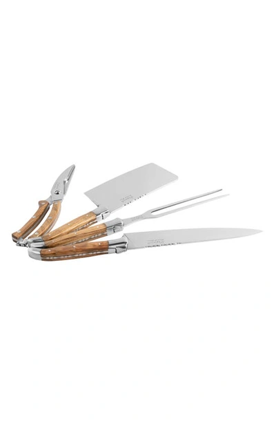 Shop French Home 4-piece Connoisseur Carving Set In Wood