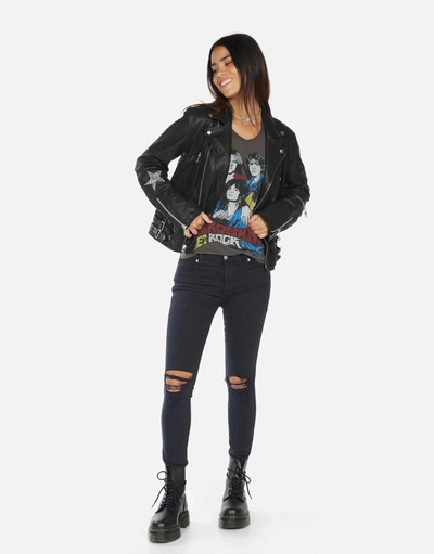 Lauren Moshi Posey Crystal Multi Stars In Black