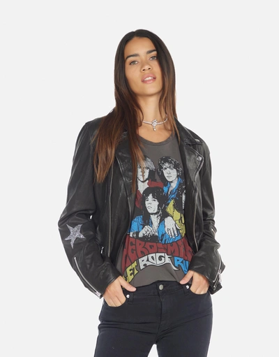 Lauren Moshi Posey Crystal Multi Stars In Black