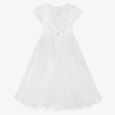 Shop Romano Girls White Tulle Communion Dress