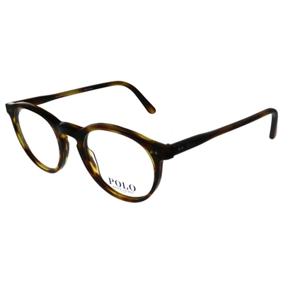 Shop Polo Ralph Lauren Ph 2083 5007 48mm Unisex Round Eyeglasses 48mm In White