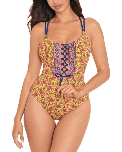 Shop Skinny Dippers Isabelle Suga Babe One-piece In Multi