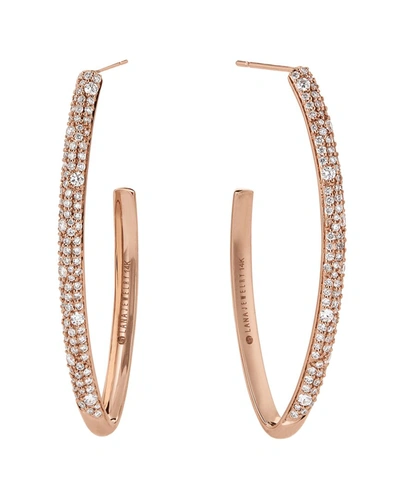 Shop Lana Jewelry 14k Black Gold 1.20 Ct. Tw. Diamond Earrings In White