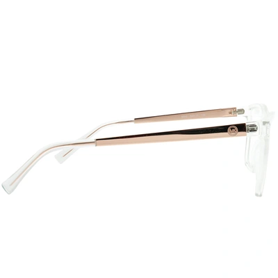 Michael Kors Caracas Mk 4058 3050 54mm Womens Rectangle Eyeglasses 54mm In White