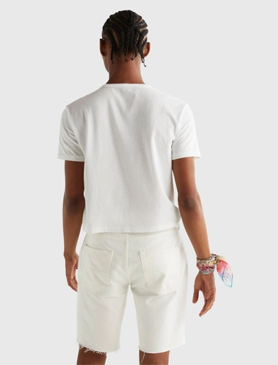 Lucky Brand Mens Pride Gender Neutral Crop Tee In White