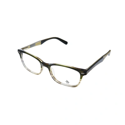 Shop Original Penguin Pe Clyde Ol 52mm Unisex Rectangle Eyeglasses 52mm In Green