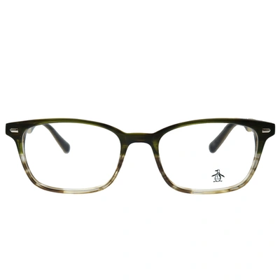 Original Penguin Pe Clyde Ol 52mm Unisex Rectangle Eyeglasses 52mm In Green