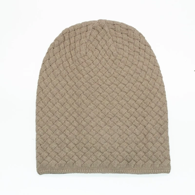 Shop Portolano Slouchy Hat In Basket Weave In Beige