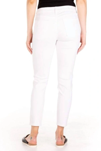 Shop Articles Of Society Carly Mid-rise Jeans In Pearl White