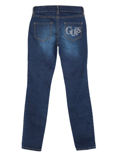 Shop Guess Factory Minime Distressed Skinny Jeans (7-16) In Blue