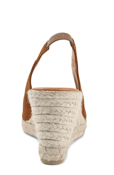 Shop Andre Assous Raisa Espadrille Slingback Wedge In Brown