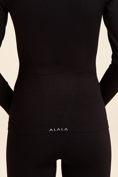 Shop Alala Barre Seamless Long Sleeve In Black