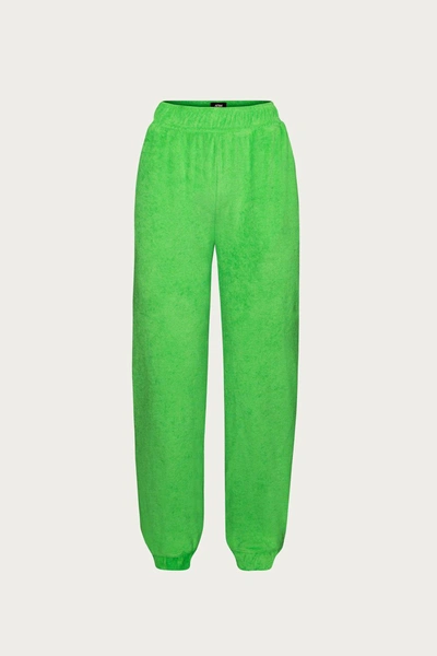 Shop Afrm Hamili Terry Jogger In Bright Green