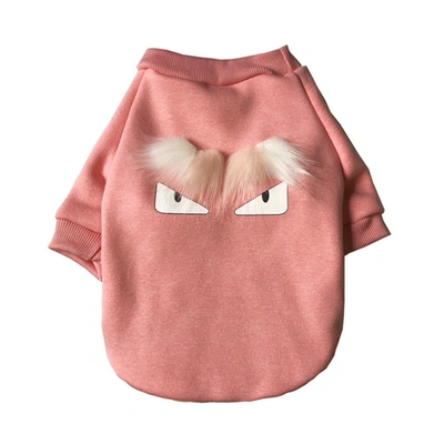 Shop Miamore Fur Baby Dog Sweatshirt - Pink