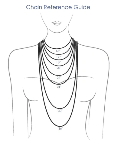 Ballstudz Tri-tone Sterling Silver Moon Cut Chain Necklace