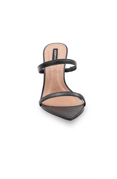 Shop Bcbgmaxazria Duponi Black Leather Sandal Heel