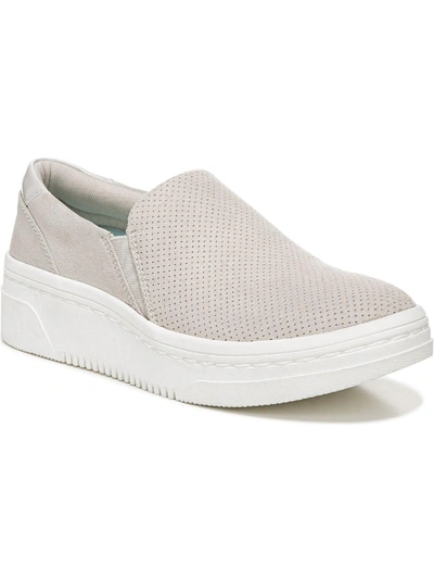 Shop Dr. Scholl's Madison Next Womens Leather Lifestyle Slip-on Sneakers In White