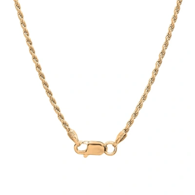 Shop A & M 18k Over Sterling Silver 925 Rope Chain In Gold