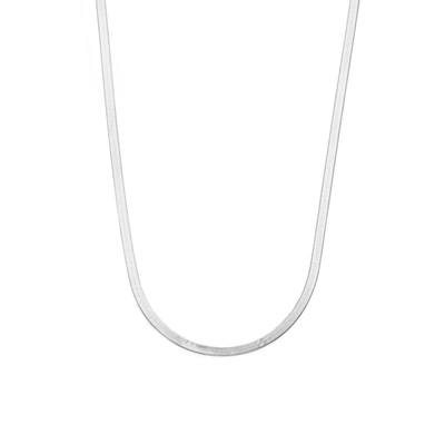 Shop Ballstudz Sterling Silver 925 Herringbone Necklace