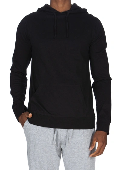 Shop Unsimply Stitched Super Soft Pullover Hoodie In Black