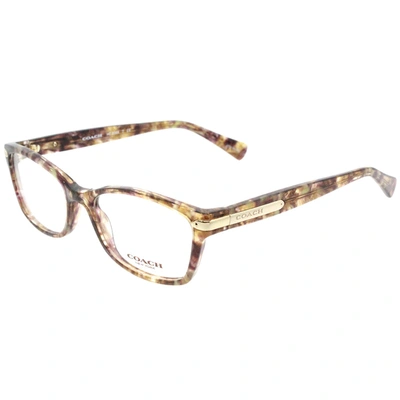 Shop Coach Hc 6065 5287 51mm Womens Rectangle Eyeglasses 51mm In Brown