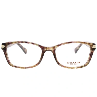Shop Coach Hc 6065 5287 51mm Womens Rectangle Eyeglasses 51mm In Brown
