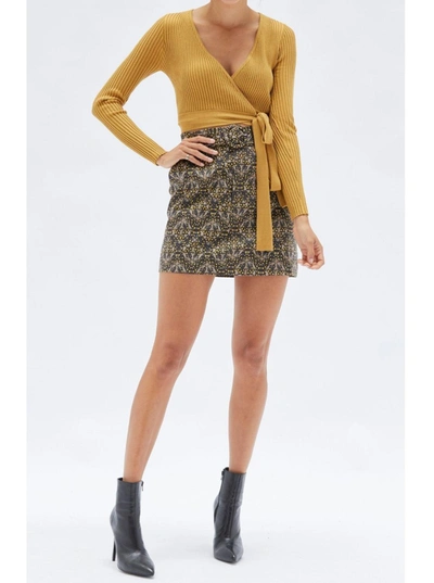 Shop Minkpink Phrada Wrap Top In Gold