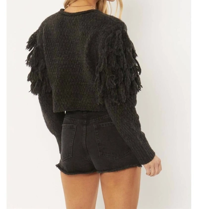 Shop Amuse Society Rocha Long Sleeve Knit Sweater In Black