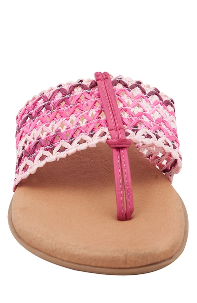 Shop Andre Assous Nice Woven Pink Featherweight Sandal