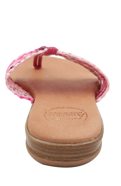 Shop Andre Assous Nice Woven Pink Featherweight Sandal