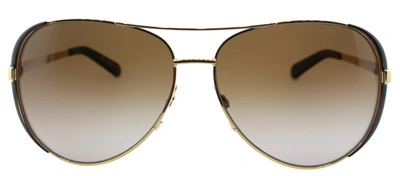 Michael Kors Chelsea Mk 5004 1014t5 Womens Aviator Sunglasses In Brown