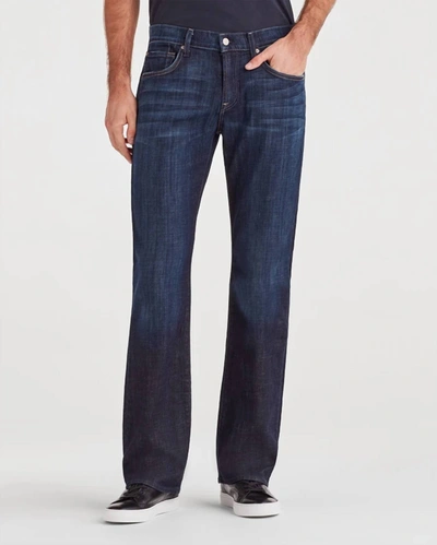 Shop 7 For All Mankind Brett Bootcut Jeans In Los Angeles Dark In Blue