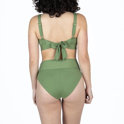 Shop Bromelia Swimwear Itacare Underwire Top In Kelp In Green