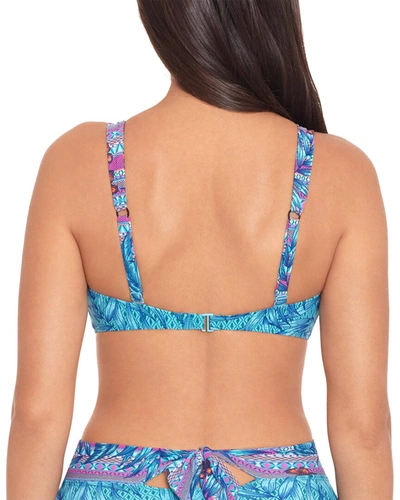 Skinny Dippers Mojito Soomi V Neck Top In Green