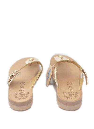 Shop Fantasy Sandals Mirabella In Rose Gold In Beige