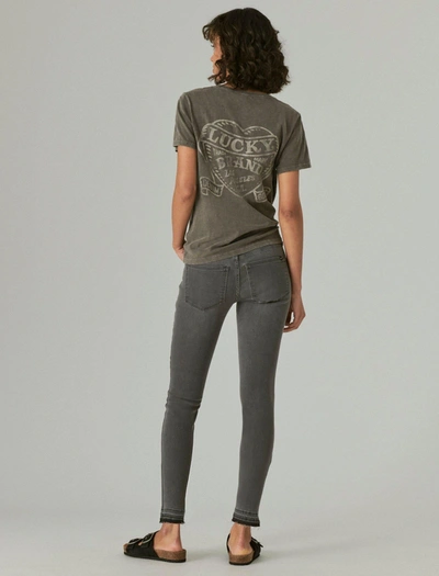Shop Lucky Brand Womens Mid Rise Ava Skinny In Grey
