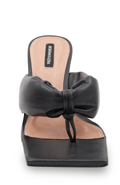 Shop Bcbgmaxazria Fiona Black Leather Sandal Heel