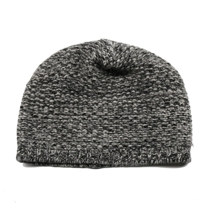 Shop Portolano Cashmere Tweeded Hat With Lurex In Grey
