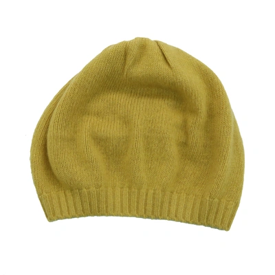 Shop Portolano Cashmere Beret In Yellow