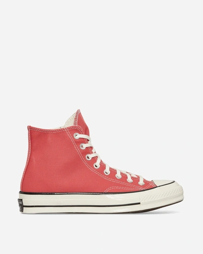 Shop Converse Chuck 70 Hi Vintage Canvas Sneakers Red In Orange