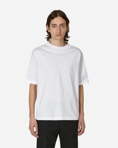 Shop Acne Studios Mock Neck T-shirt In White