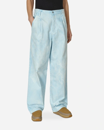 Shop Dries Van Noten Pleated Denim Pants In Blue