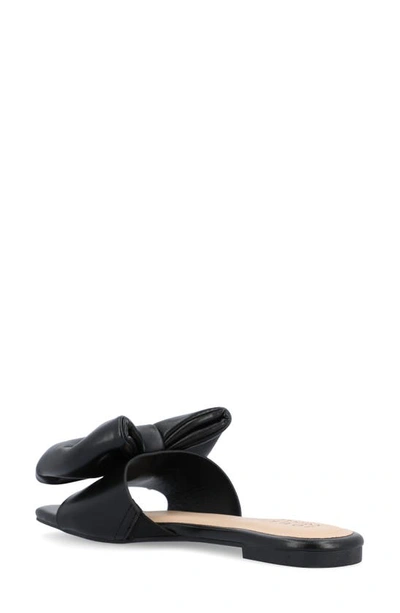 Journee Collection Tru Comfort Foam Fayre Bow Flat In Black
