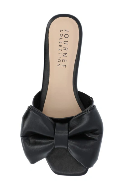 Journee Collection Tru Comfort Foam Fayre Bow Flat In Black