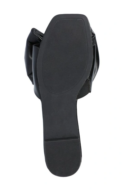 Journee Collection Tru Comfort Foam Fayre Bow Flat In Black