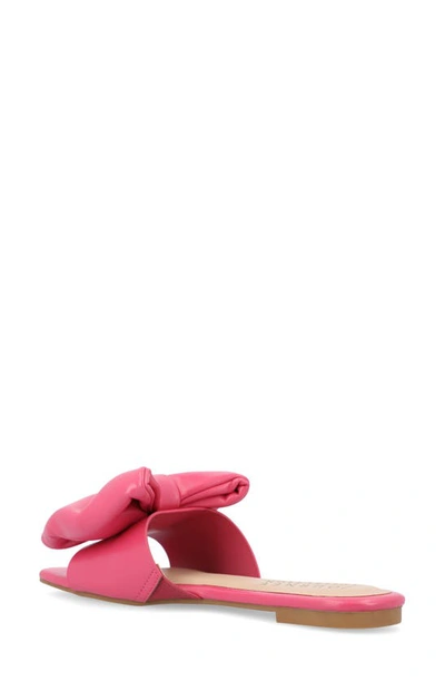 Shop Journee Collection Tru Comfort Foam Fayre Bow Flat In Pink