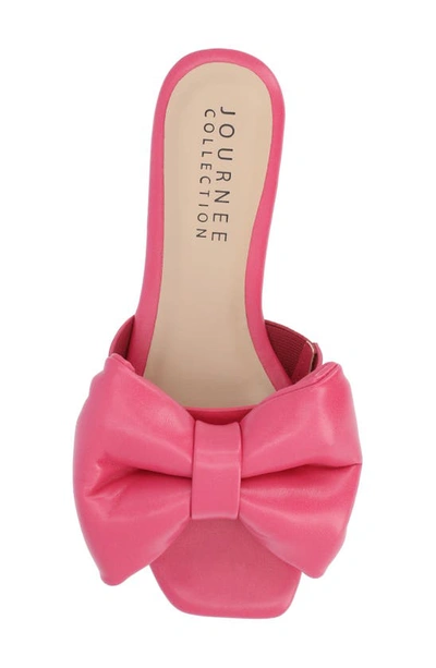 Shop Journee Collection Tru Comfort Foam Fayre Bow Flat In Pink