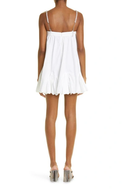 Shop Area Embellished Scallop Hem Cotton Minidress In White